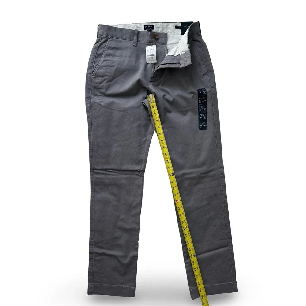 J. Crew Men's Charcoal Grey Chinos Pants NWT‎